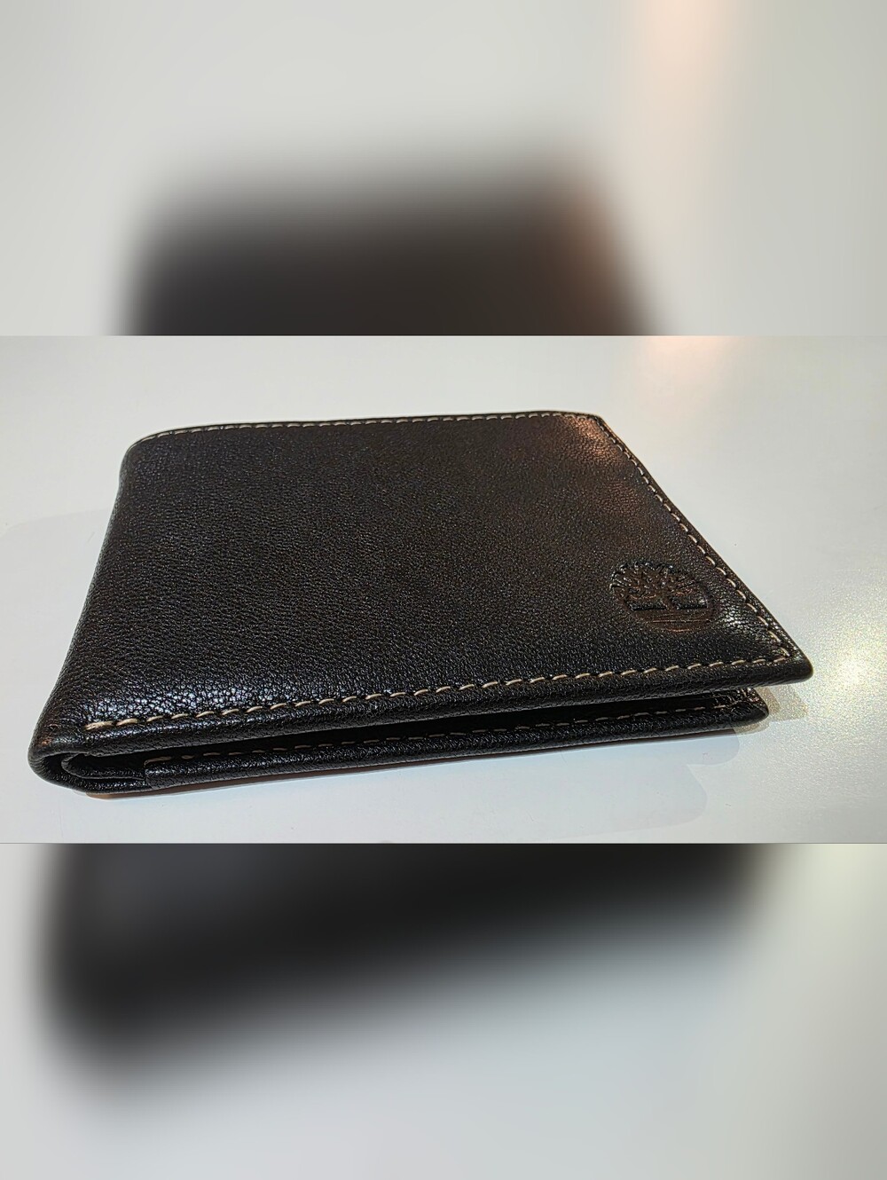 Timberland Black Leather Wallet with Removavle ID Pass Card Holder